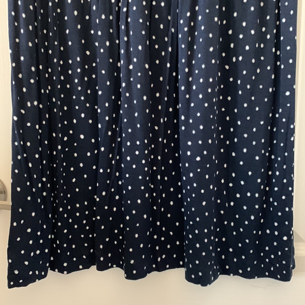 NWT LOFT Black/White Polka Dot Print Cap Sleeves Dress Size M - Picture 7 of 16